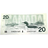BC-58b 1991 Canada $20 Bonin-Thiessen, EVM, Choice Uncirculated (CUNC63)