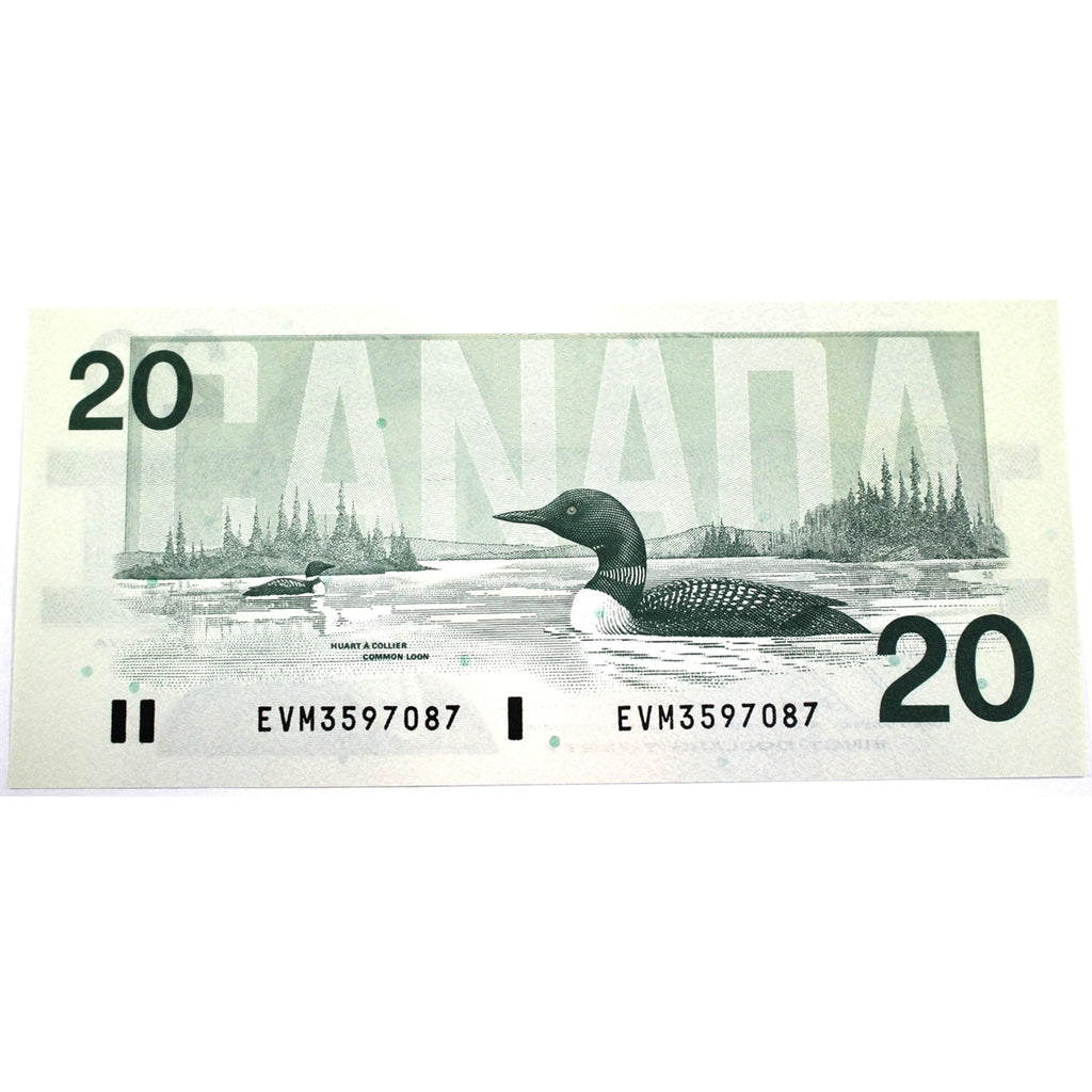 BC-58b 1991 Canada $20 Bonin-Thiessen, EVM, Choice Uncirculated (CUNC63)