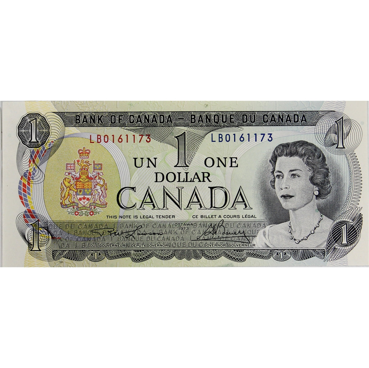 BC-46a 1973 Canada $1 Lawson-Bouey, LB, Uncirculated (MS60)