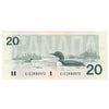 BC-58a 1991 Canada $20 Thiessen-Crow, EIE, EF-AU (EF45)