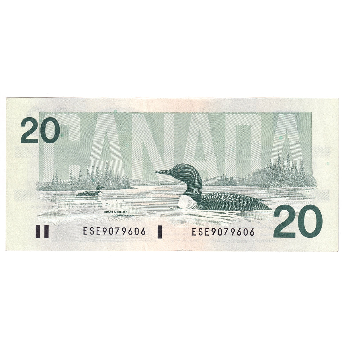 BC-58a 1991 Canada $20 Thiessen-Crow, ESE, Almost Uncirculated (AU50)