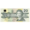 BC-58a 1991 Canada $20 Thiessen-Crow, ESE, Almost Uncirculated (AU50)