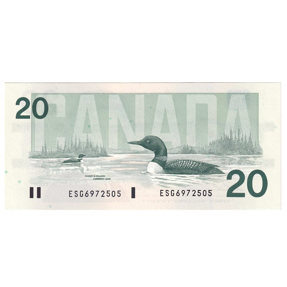 BC-58a 1991 Canada $20 Thiessen-Crow, ESG, Choice Uncirculated (CUNC63)