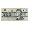 BC-58b 1991 Canada $20 Bonin-Thiessen, EVL, Almost Uncirculated (AU50)