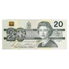 BC-58b 1991 Canada $20 Bonin-Thiessen, EVS, Almost Uncirculated (AU50)
