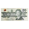 BC-58b-i 1991 Canada $20 Bonin-Thiessen, ASB, Almost Uncirculated (AU50)