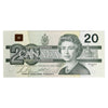 BC-58b-ii 1991 Canada $20 Bonin-Thiessen, EVB, No BPN, AU-UNC