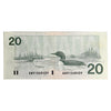 BC-58c 1991 Canada $20 Knight-Thiessen, AWM, VF-EF (VF30)