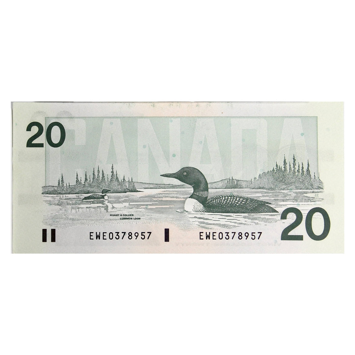 BC-58d 1991 Canada $20 Knight-Dodge, EWE, AU-UNC (AU55)