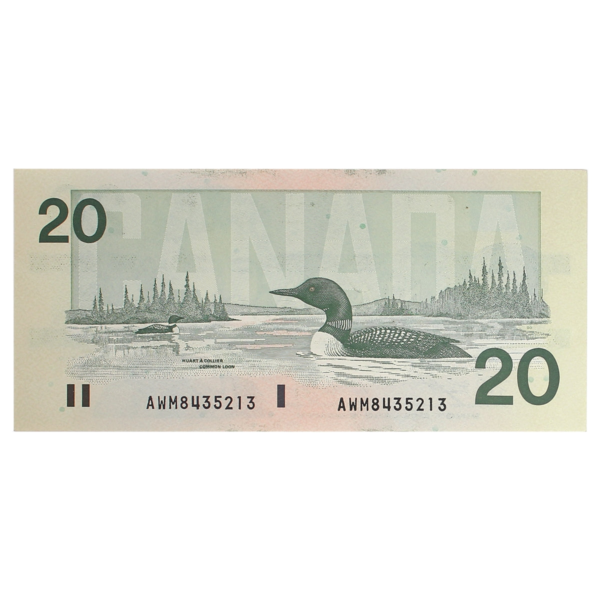 BC-58d-i 1991 Canada $20 Knight-Dodge, AWM, CUNC