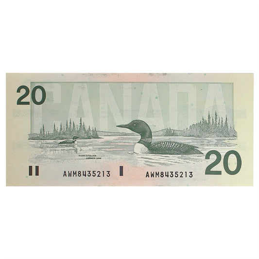 BC-58d-i 1991 Canada $20 Knight-Dodge, AWM, CUNC