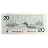 BC-58d-i 1991 Canada $20 Knight-Dodge, AWM, AU-UNC