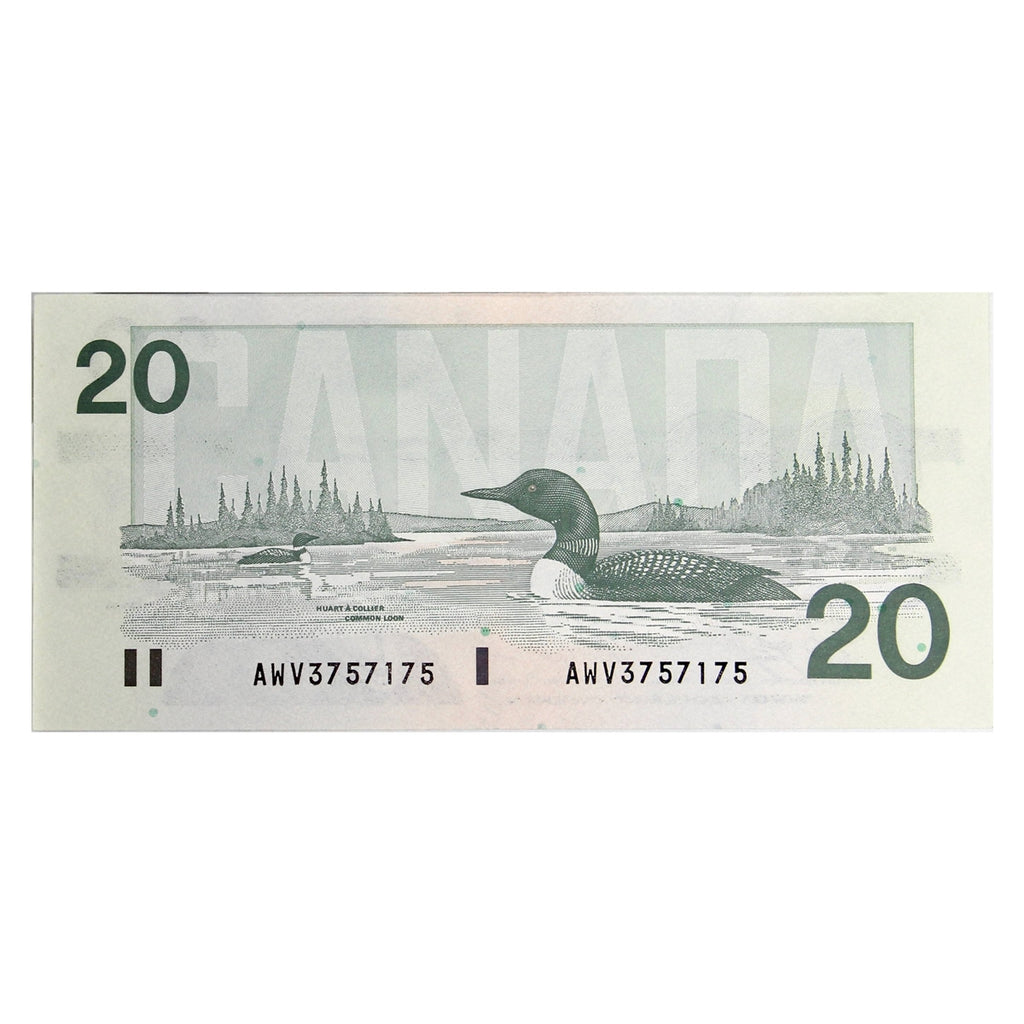 BC-58d-i 1991 Canada $20 Knight-Dodge, AWV, AU-UNC (AU55)