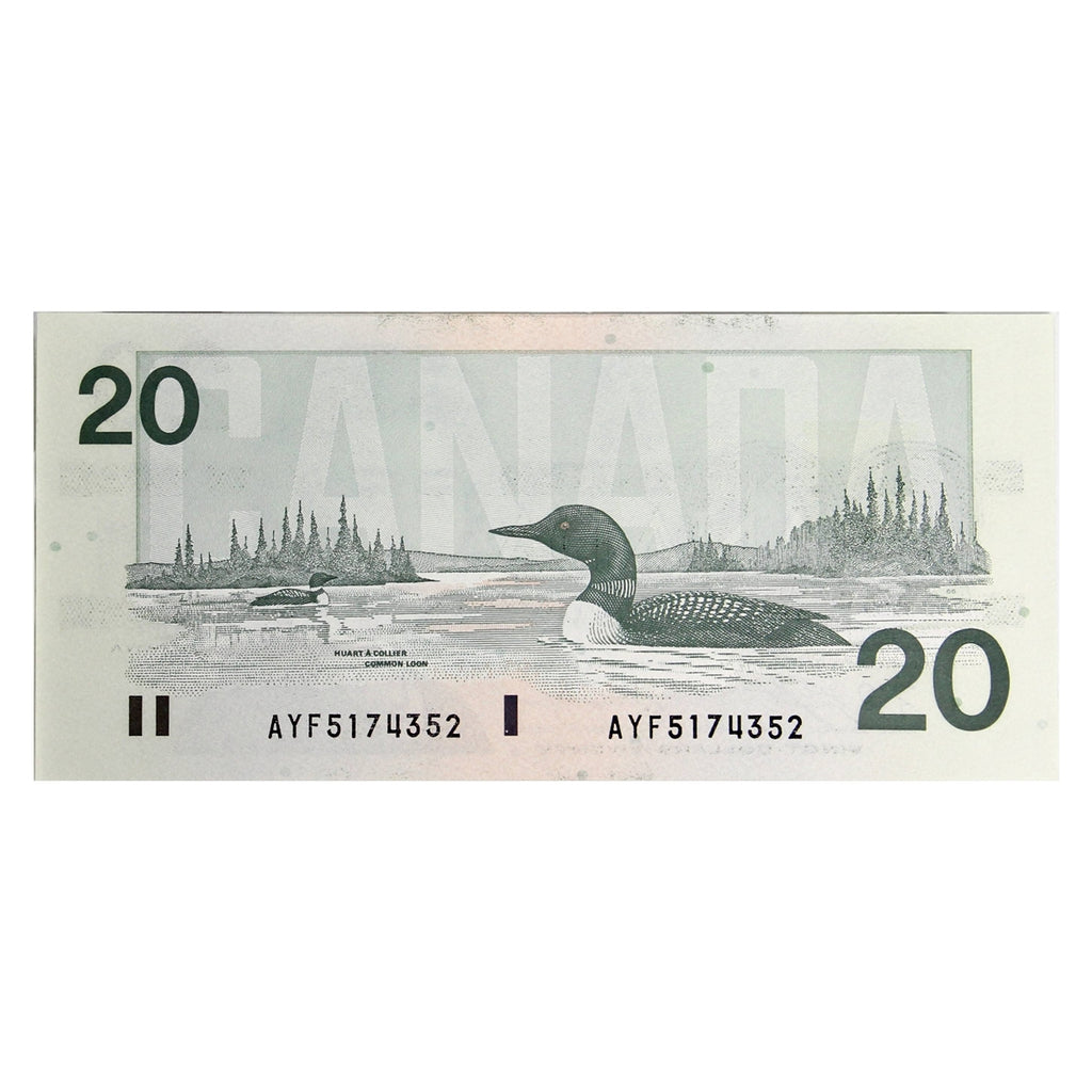 BC-58d-i 1991 Canada $20 Knight-Dodge, AYF, AU-UNC (AU55)