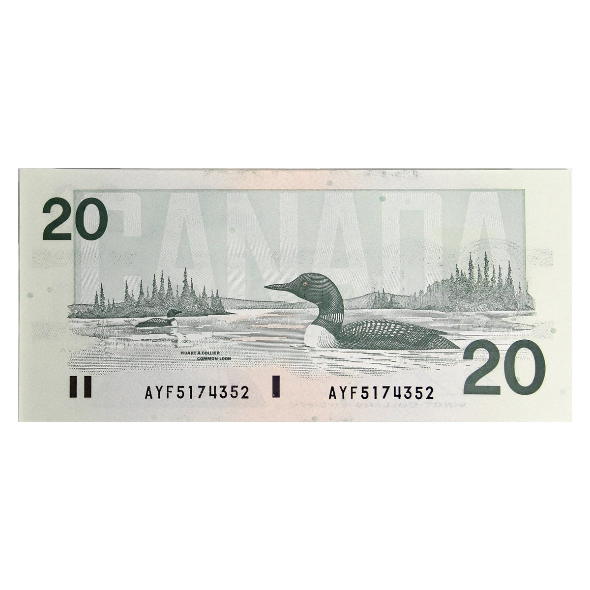 BC-58d-i 1991 Canada $20 Knight-Dodge, AYF, AU-UNC (AU55)