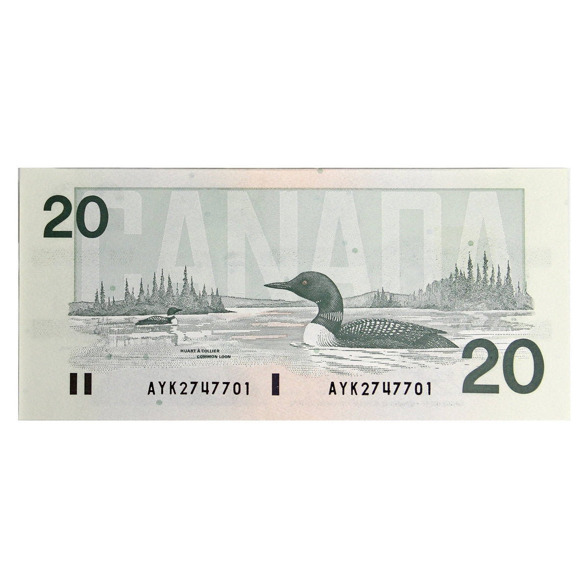 BC-58d-i 1991 Canada $20 Knight-Dodge, AYK, AU-UNC (AU55)