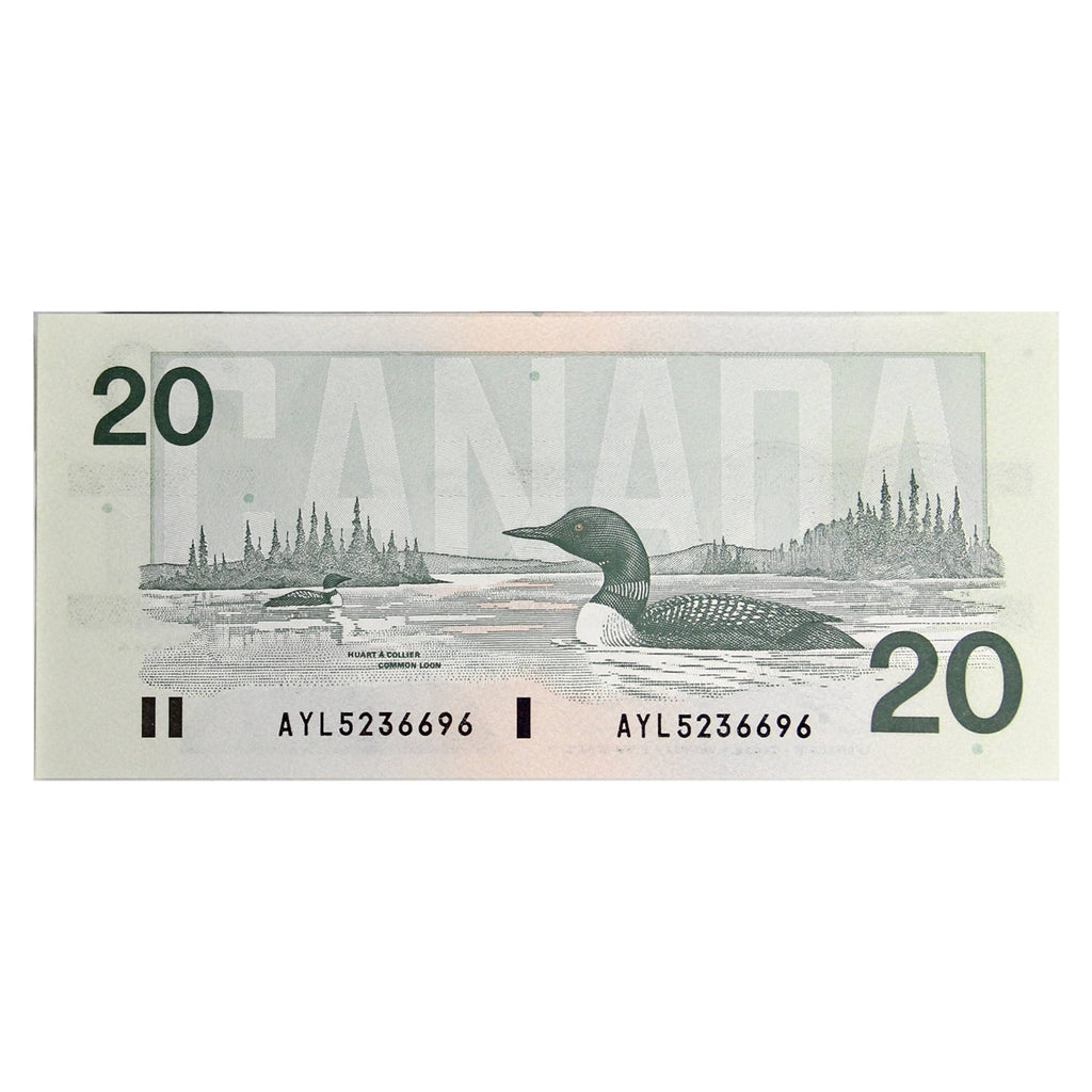 BC-58d-i 1991 Canada $20 Knight-Dodge, AYL, Uncirculated (MS60)