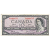 BC-40b 1954 Canada $10 Beattie-Rasminsky, K/V, VF-EF