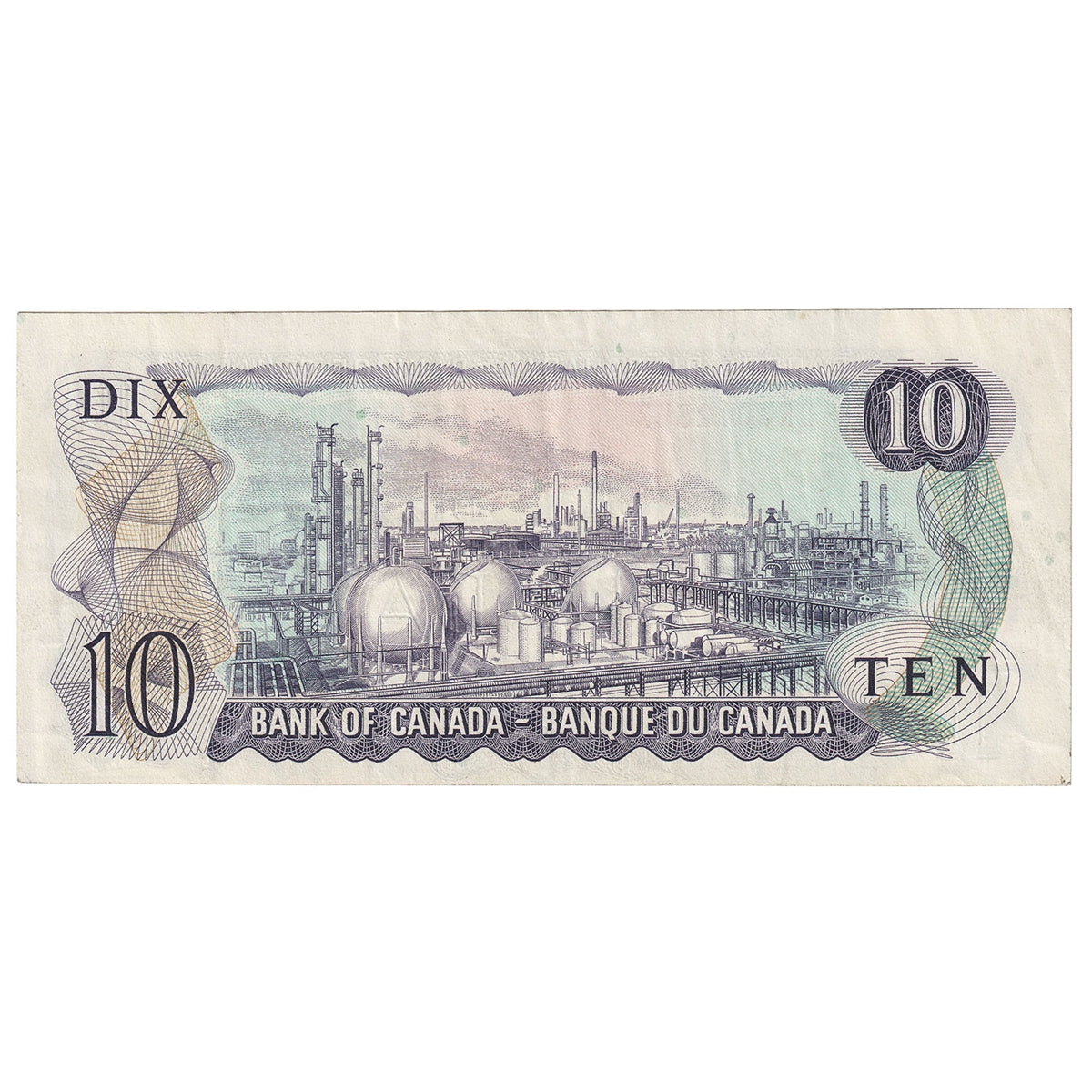 BC-49bA 1971 Canada $10 Bouey-Rasminsky, *DK, Very Fine (VF20)