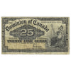 DC-15c 1900 Dominion 25-cent Shinplaster Saunders, Fine (F12)