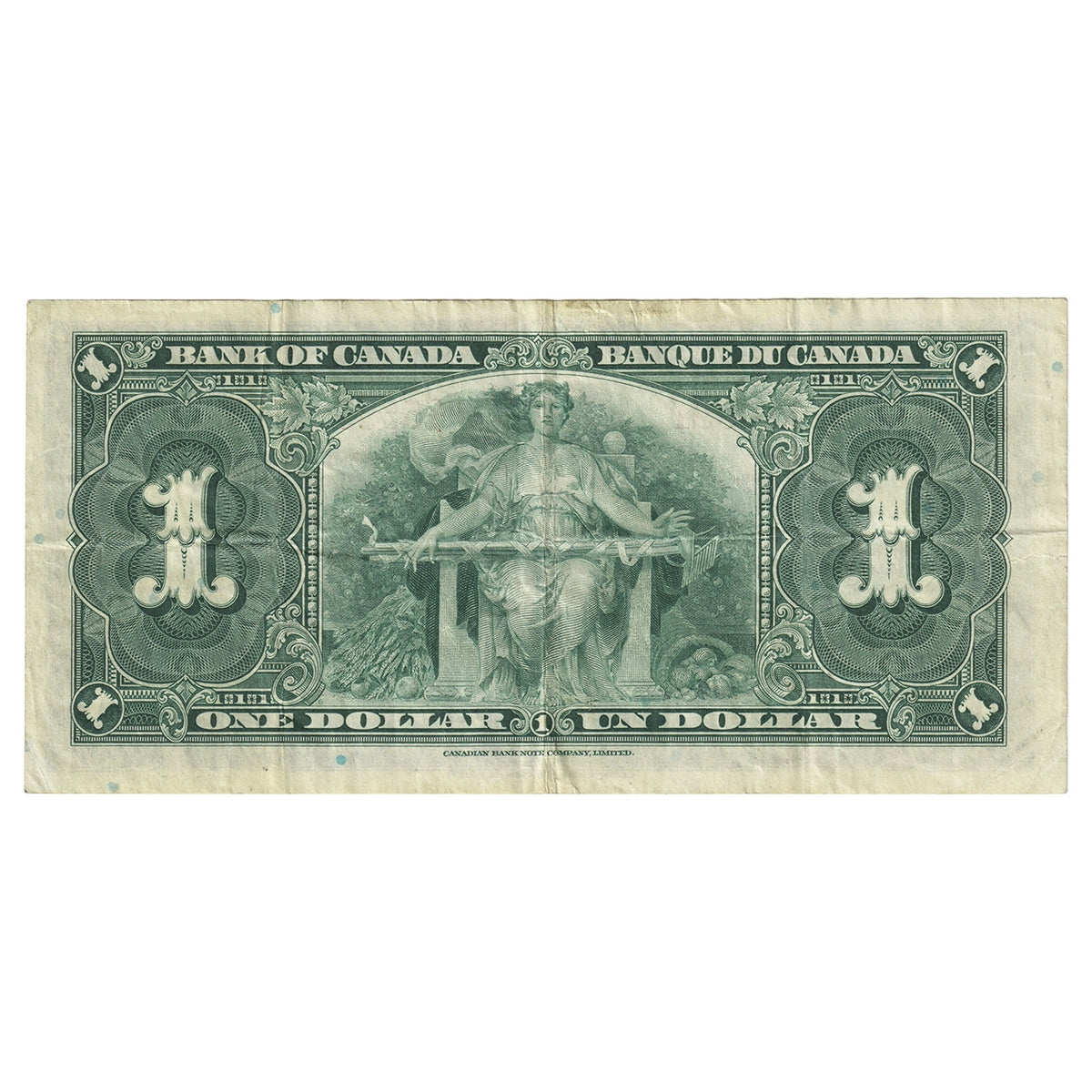 BC-21a 1937 Canada $1 Osborne-Towers, C/A, VF-EF (VF30)
