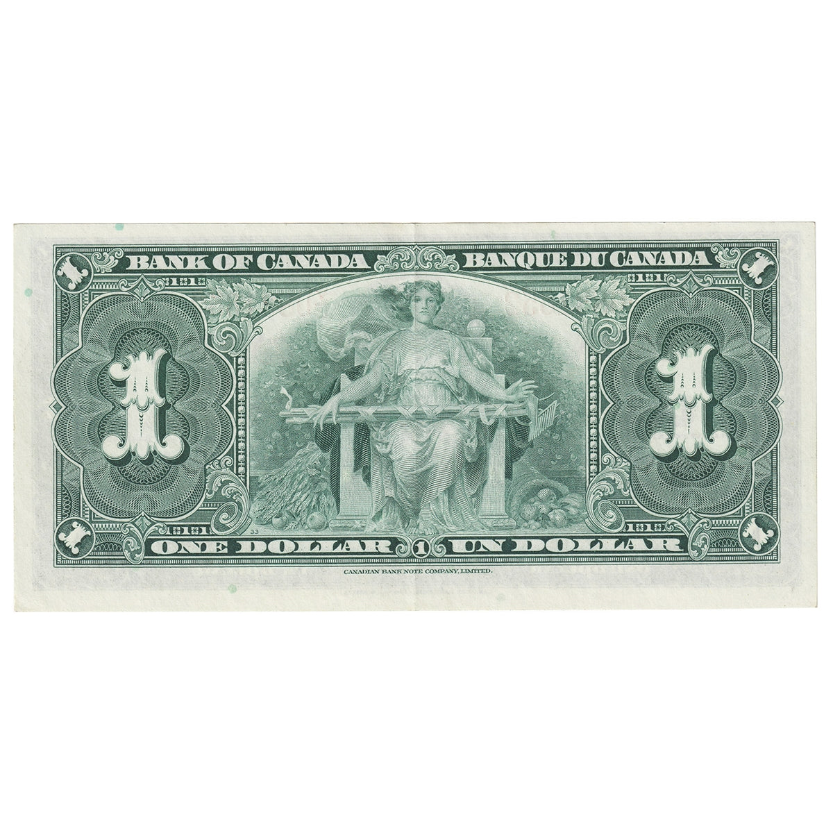 BC-21c 1937 Canada $1 Gordon-Towers, Y/L, EF-AU (EF45)
