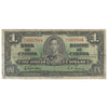 BC-21c 1937 Canada $1 Gordon-Towers, Y/L, CIRC