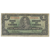 BC-21c 1937 Canada $1 Gordon-Towers, Z/L, VG-F