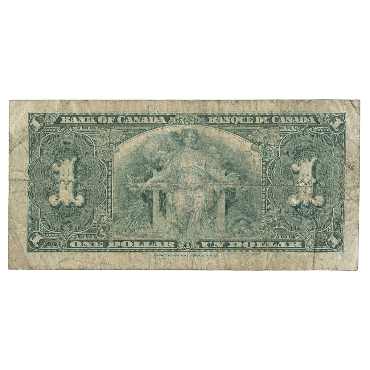 BC-21c 1937 Canada $1 Gordon-Towers, A/M, VG-F (VG10)