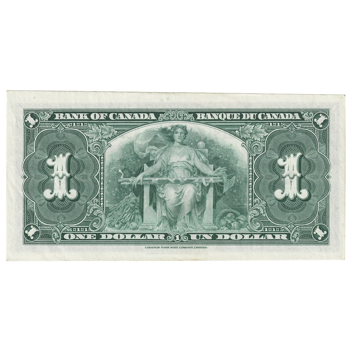 BC-21c 1937 Canada $1 Gordon-Towers, H/M, Almost Uncirculated (AU50)