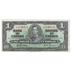 BC-21c 1937 Canada $1 Gordon-Towers, O/M, Almost Uncirculated (AU50)
