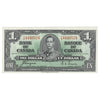 BC-21d 1937 Canada $1 Coyne-Towers, T/M, EF-AU