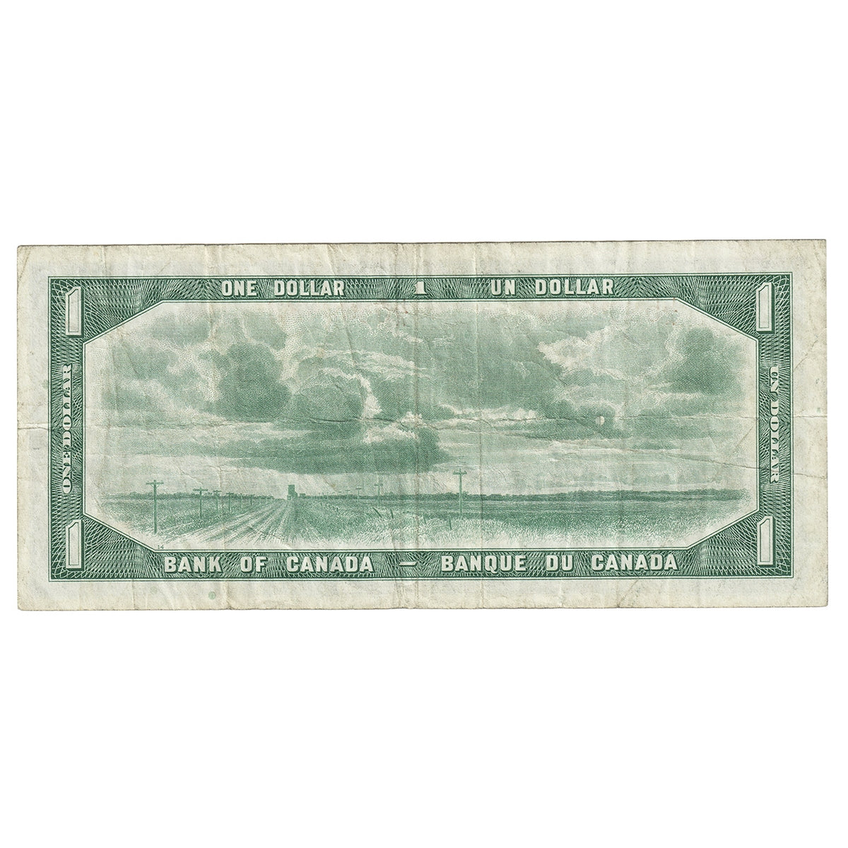 BC-29b 1954 Canada $1 Beattie-Coyne, Devil's Face, L/A, F-VF (F15)