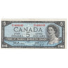 BC-39a 1954 Canada $5 Beattie-Coyne, O/C, VF-EF (VF30)