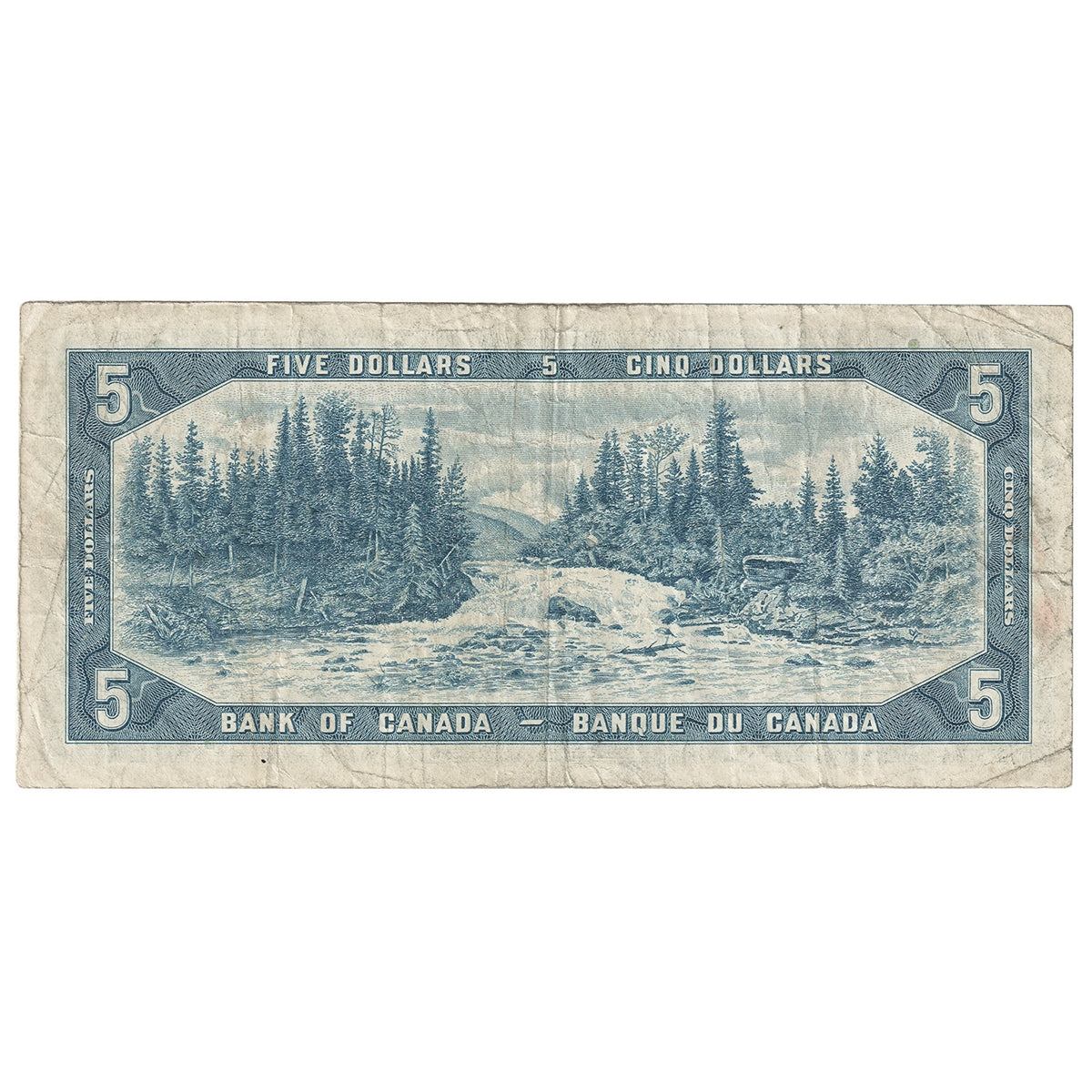 BC-39bA 1954 Canada $5 Beattie-Rasminsky, *I/X, Fine (F12)
