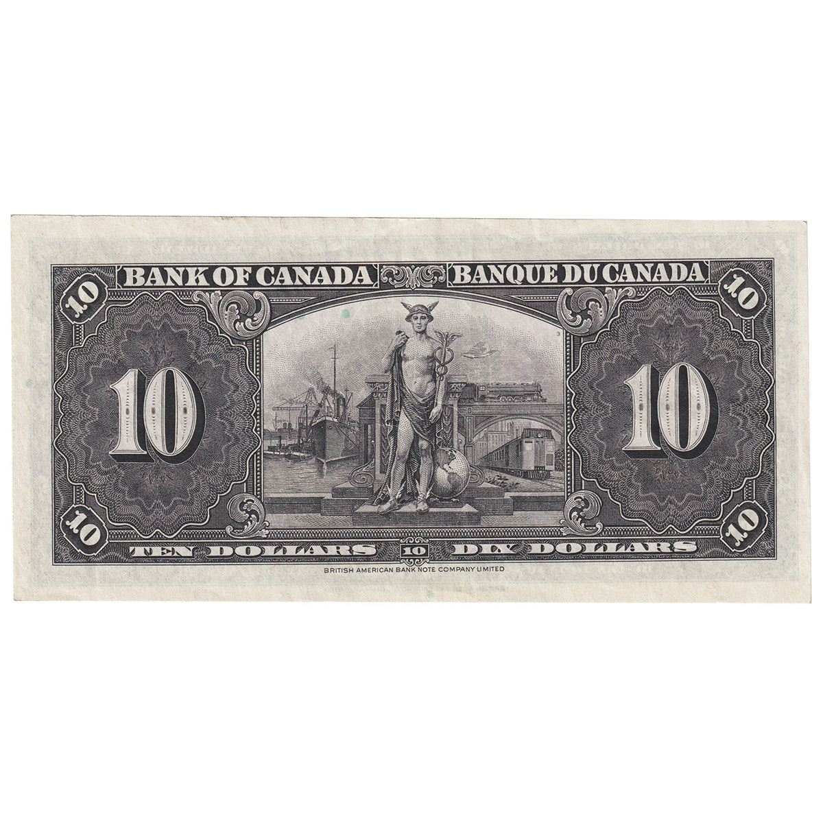 BC-24b 1937 Canada $10 Gordon-Towers, K/D, Extra Fine (EF40)