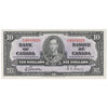 BC-24b 1937 Canada $10 Gordon-Towers, U/D, EF-AU (EF45)