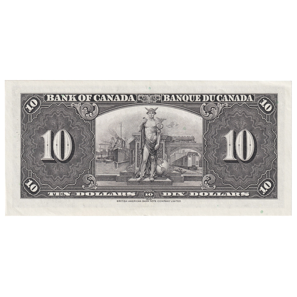 BC-24b 1937 Canada $10 Gordon-Towers, U/D, EF-AU (EF45)