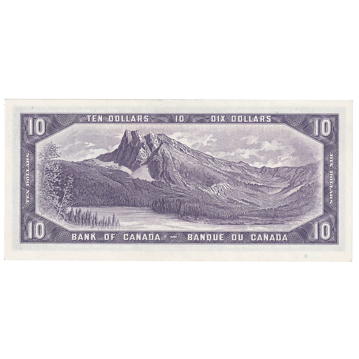 BC-32b 1954 Canada $10 Beattie-Coyne, Devil's Face, H/D, Uncirculated (MS60)