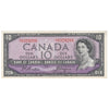BC-40a 1954 Canada $10 Beattie-Coyne, C/T, Almost Uncirculated (AU50)