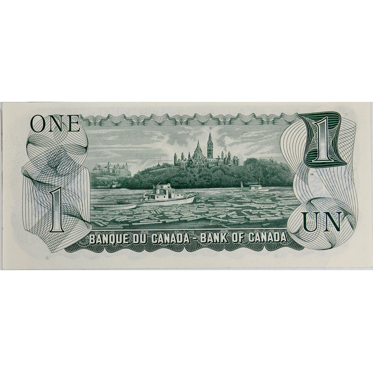 BC-46a 1973 Canada $1 Lawson-Bouey, LU, Uncirculated (MS60)