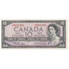 BC-40b 1954 Canada $10 Beattie-Rasminsky, D/V, Extra Fine (EF40)