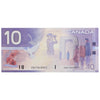 BC-63b 2001 Canada $10 Knight-Dodge, Missing Circle, FEC, AU-UNC (AU55)
