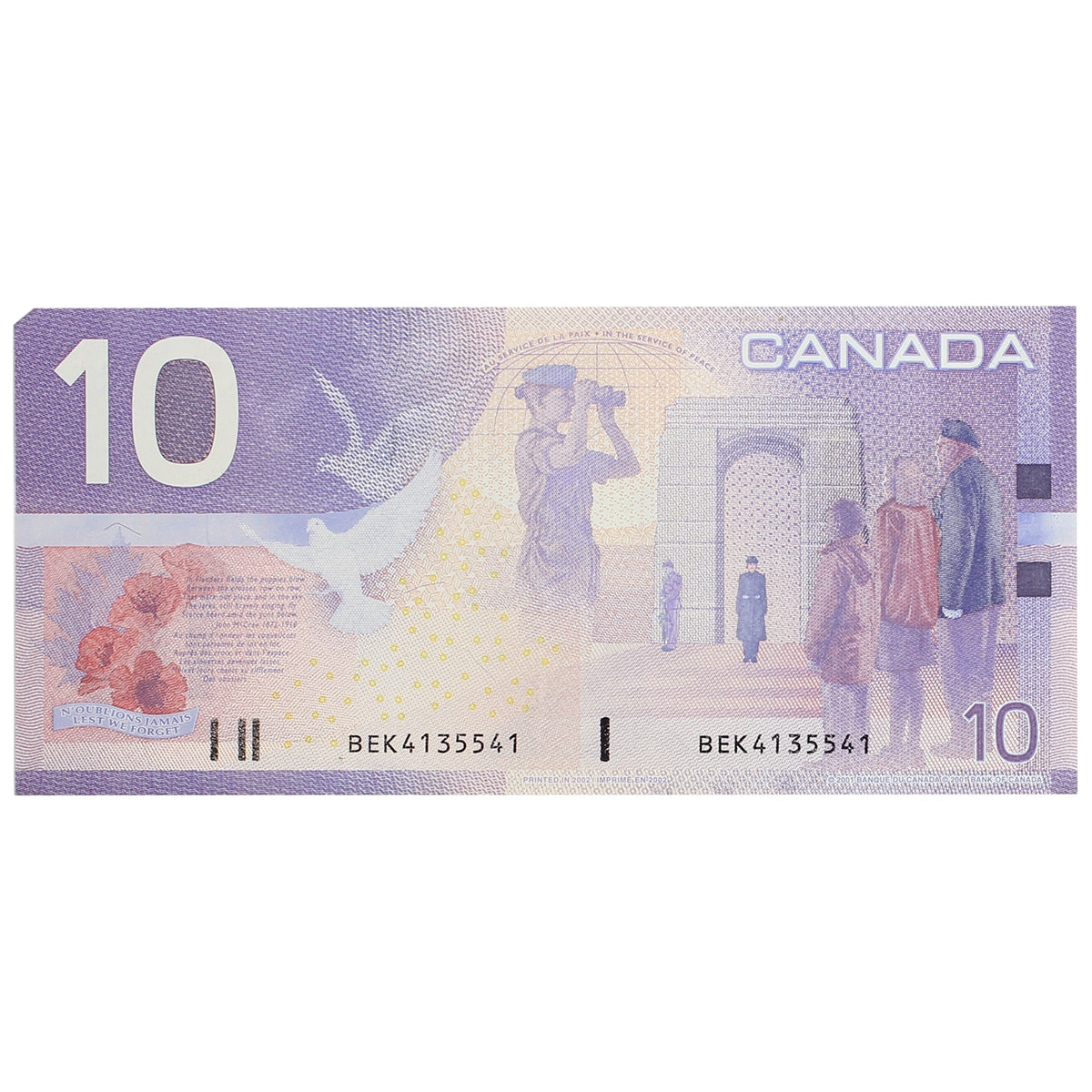 BC-63b-i 2002 Canada $10 Knight-Dodge, BEK, CIRC