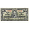 BC-25b 1937 Canada $20 Gordon-Towers, H/E, Extra Fine (EF40)