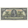 BC-25c 1937 Canada $20 Coyne-Towers, J/E, Extra Fine (EF40)