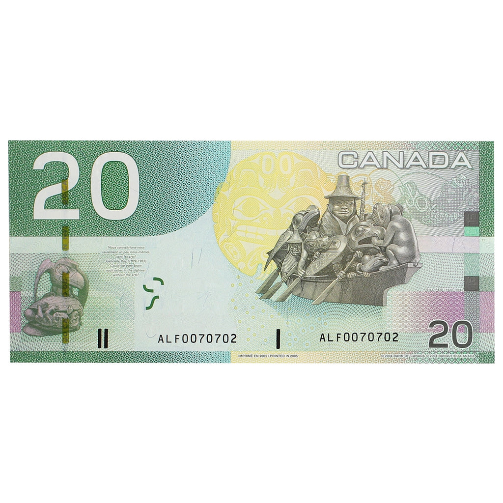 BC-64a 2005 Canada $20 Jenkins-Dodge, ALF, Choice Uncirculated (CUNC63)