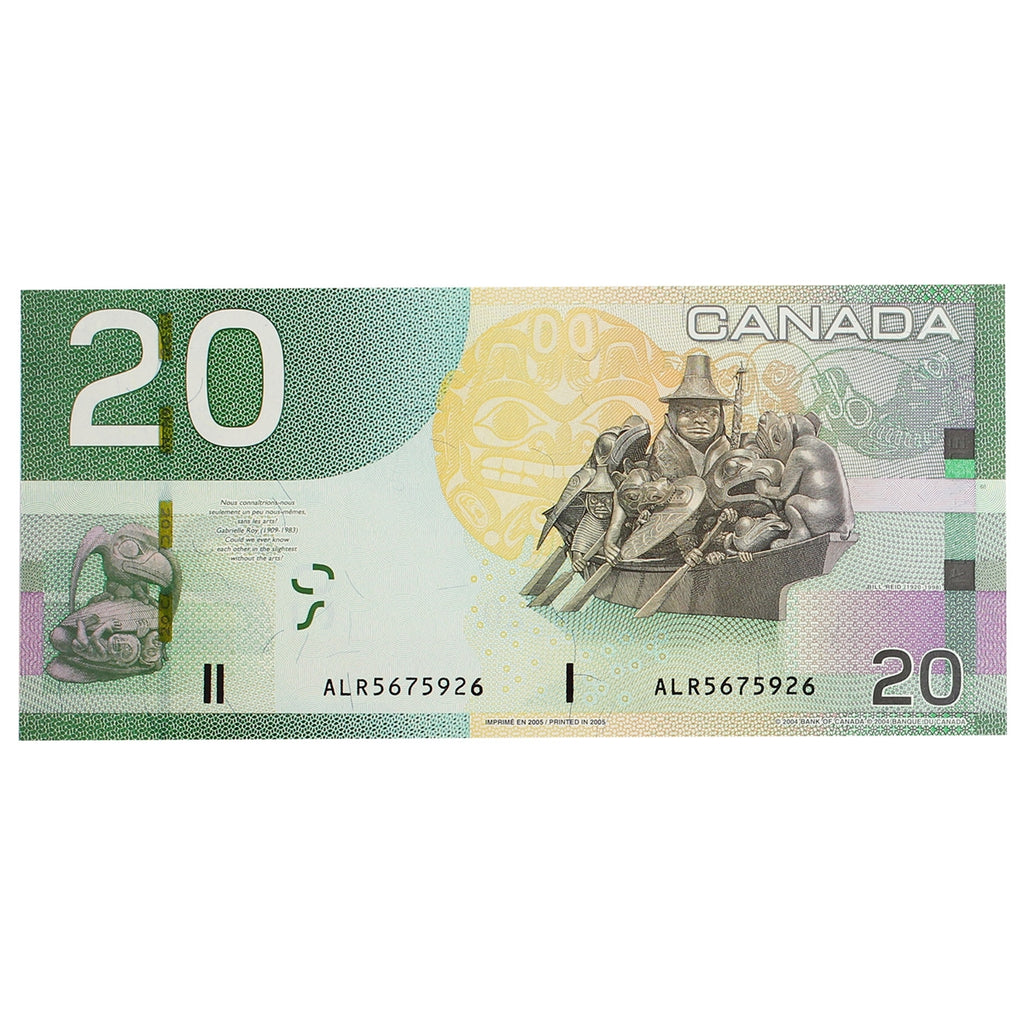 BC-64a 2005 Canada $20 Jenkins-Dodge, ALR, Choice Uncirculated (CUNC63)