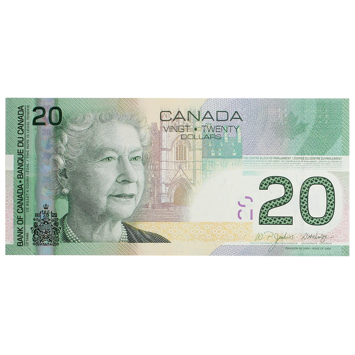 BC-64a 2004 Canada $20 Jenkins-Dodge, AZA, Choice Uncirculated (CUNC63)