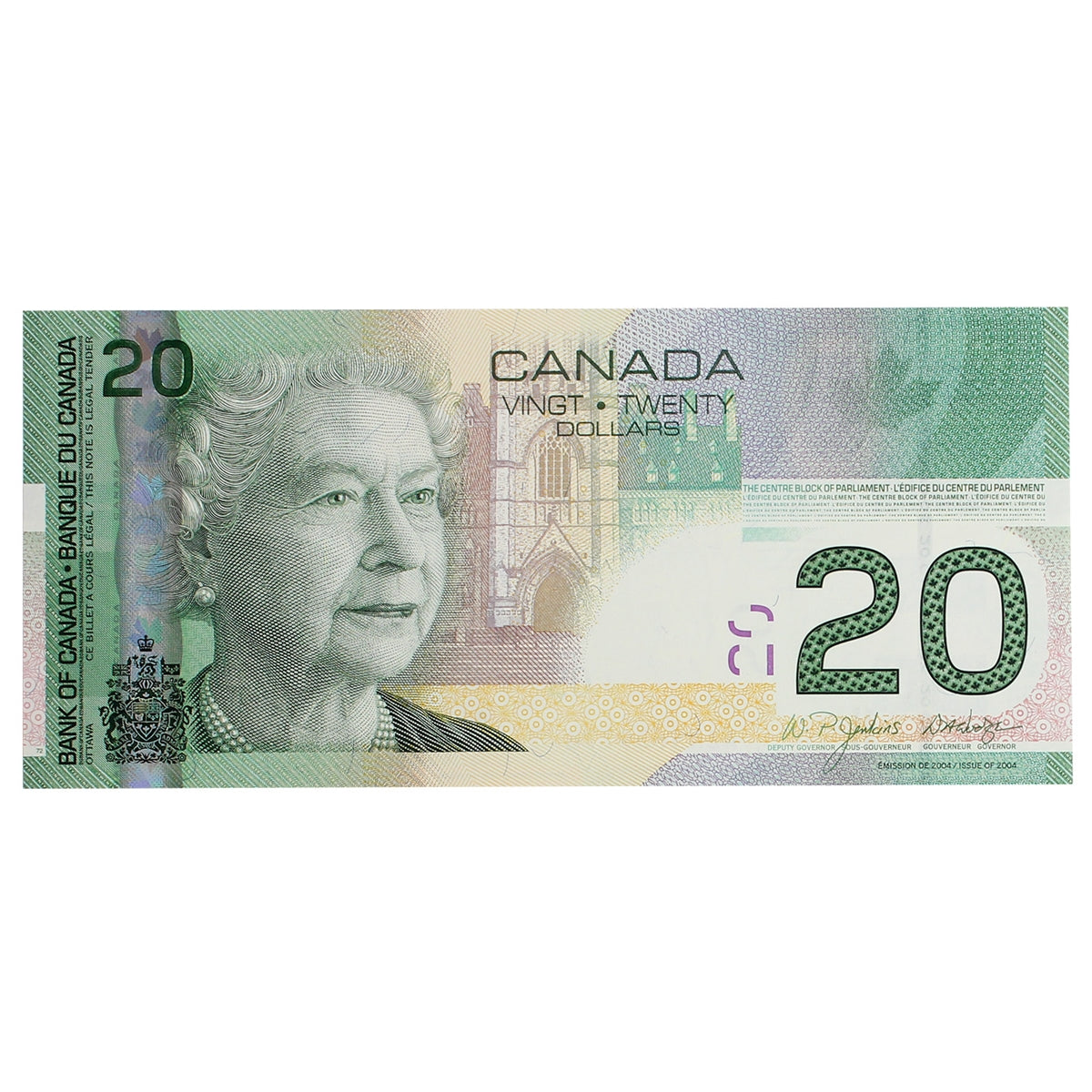 BC-64a 2005 Canada $20 Jenkins-Dodge, AZN, Choice Uncirculated (CUNC63)